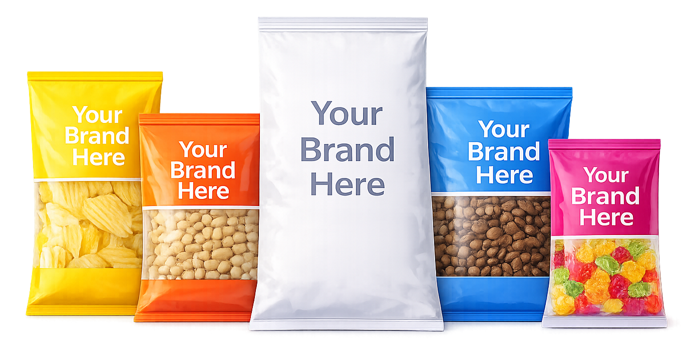 Custom Pillow Bags - Private Label Packaging